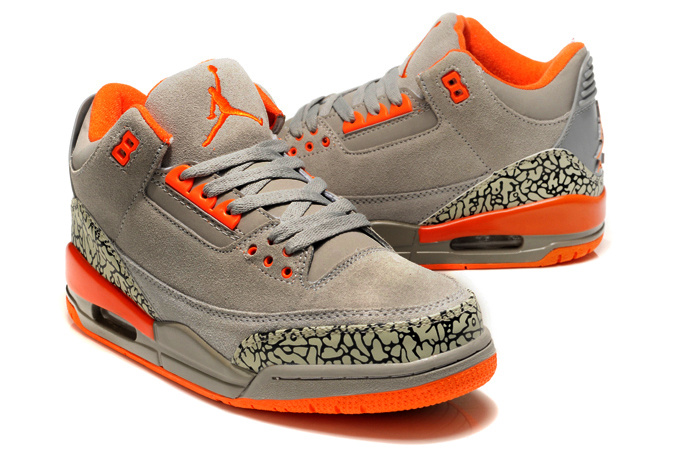 Air Jordan 3 Men Shoes Orangered/Tan/Black Online